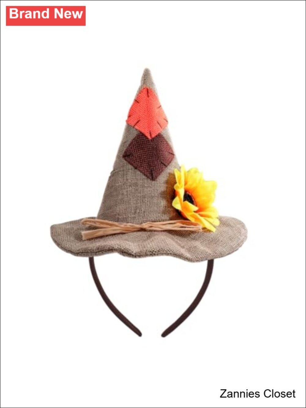 👻 Scarecrow Hat Headband Costume Accessory for Halloween Thanksgiving